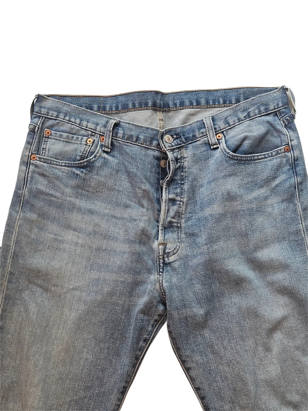 Levi's 501 Original Straight Leg Light Wash Jeans 36x36